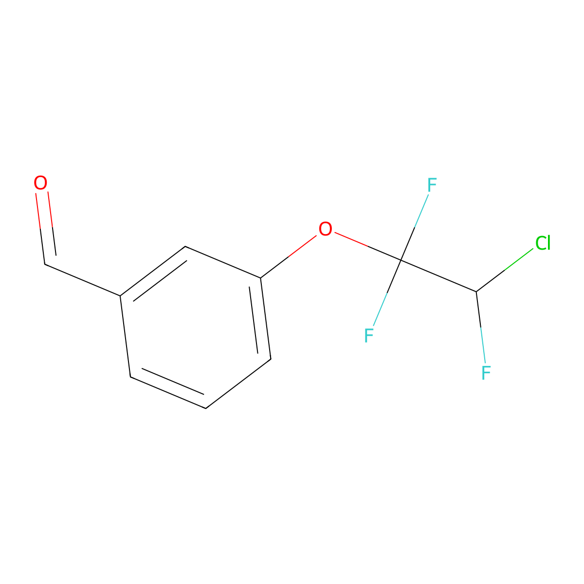 3-(2-Chloro-1,1,2-trifluoroethoxy)benzaldehyde molecular structure, CAS 2003-15-8