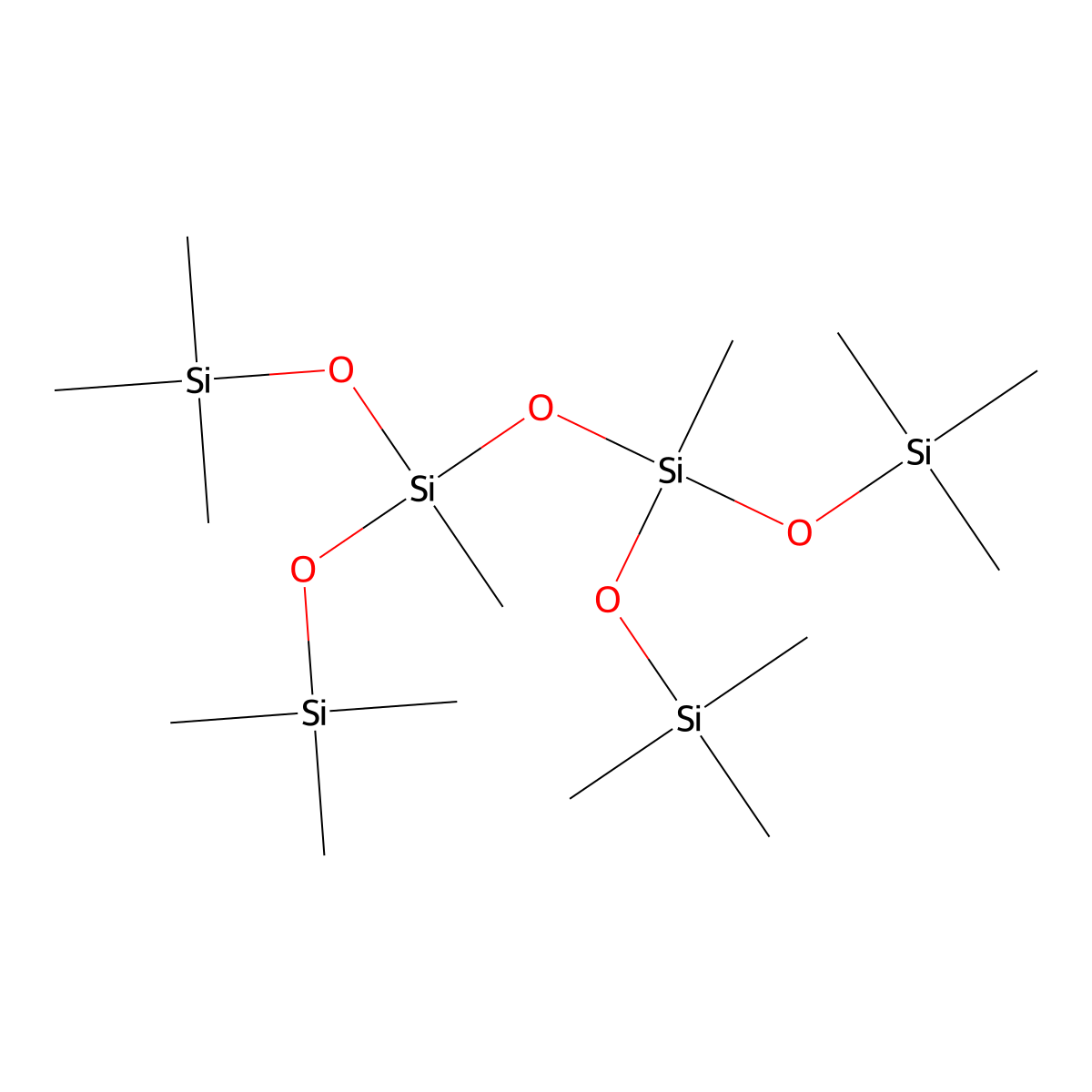 1,1,1,3,5,7,7,7-Octamethyl-3,5-bis(trimethylsiloxy)tetrasiloxane molecular structure, CAS 2003-92-1