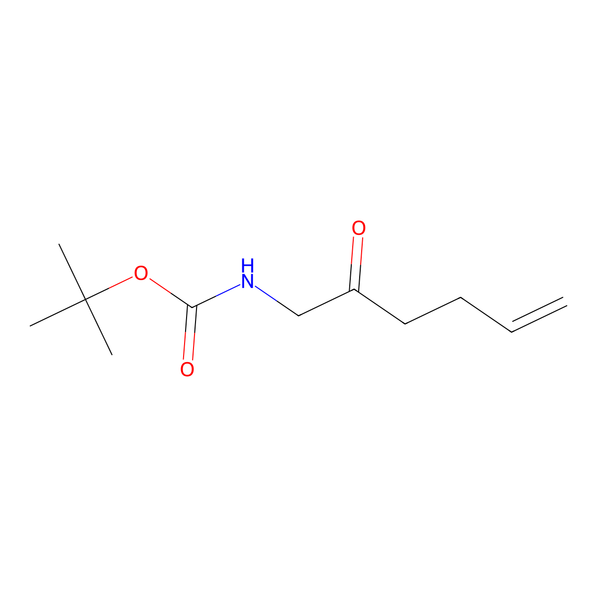 tert-butyl N-(2-oxohex-5-en-1-yl)carbamate molecular structure, CAS 2003061-84-3