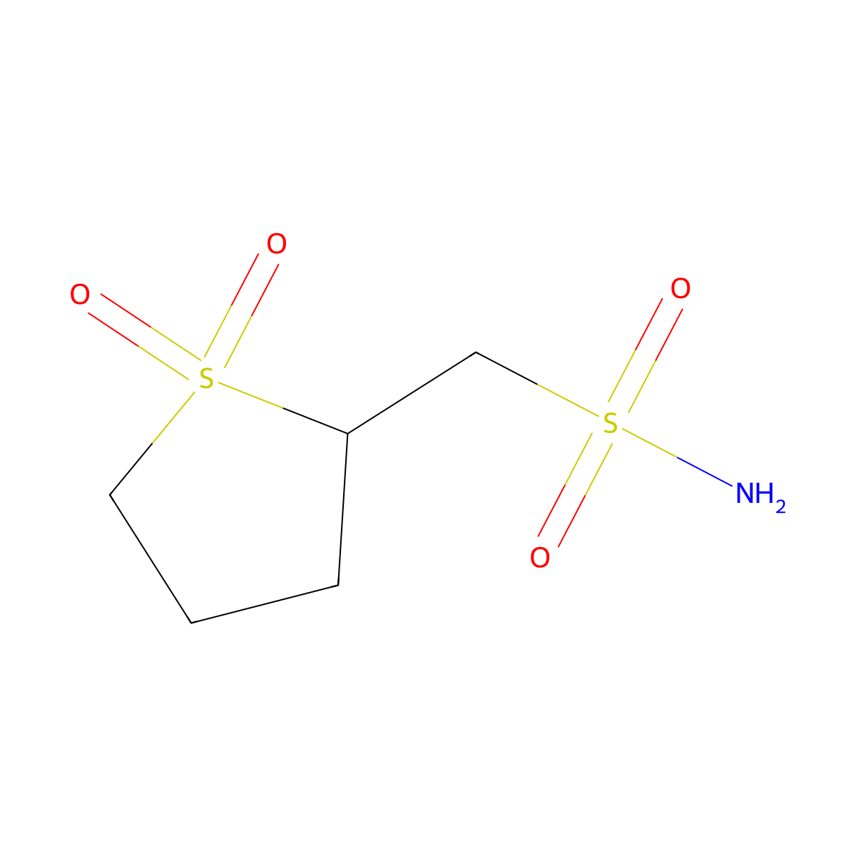 (1,1-Dioxo-1lambda6-thiolan-2-yl)methanesulfonamide molecular structure, CAS 2003095-07-4