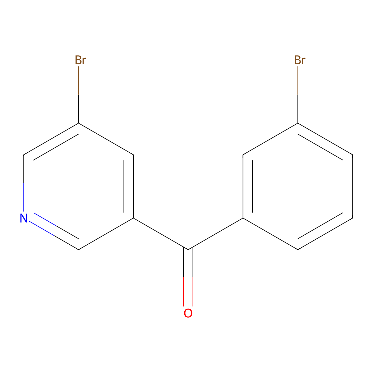 (3-Bromophenyl)(5-bromopyridin-3-yl)methanone molecular structure, CAS 2003106-95-2