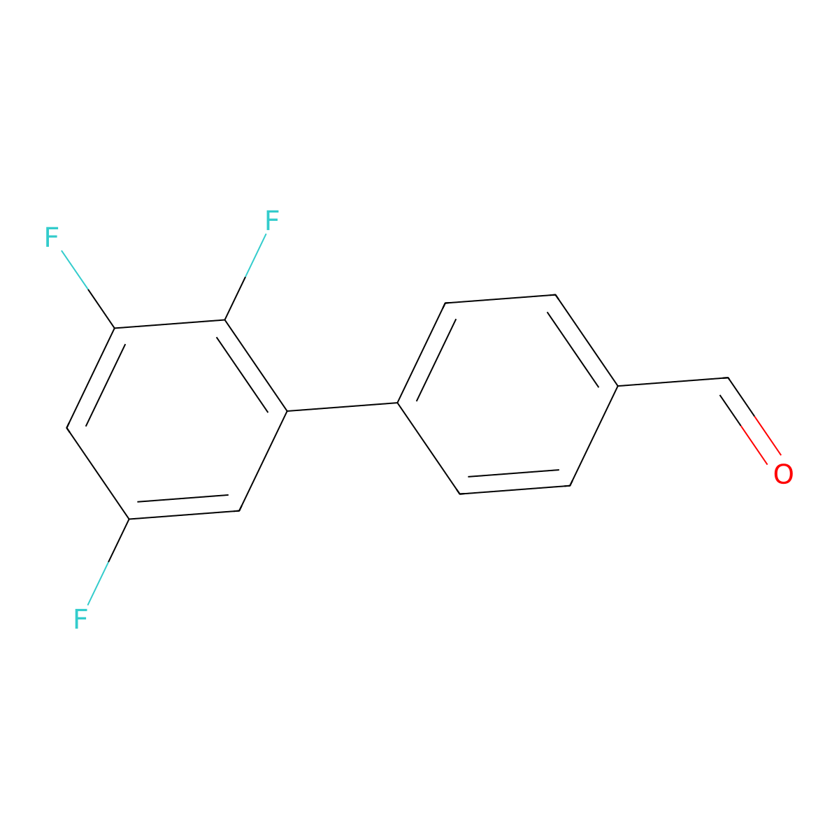 2',3',5'-Trifluoro[1,1'-biphenyl]-4-carboxaldehyde molecular structure, CAS 2003118-25-8
