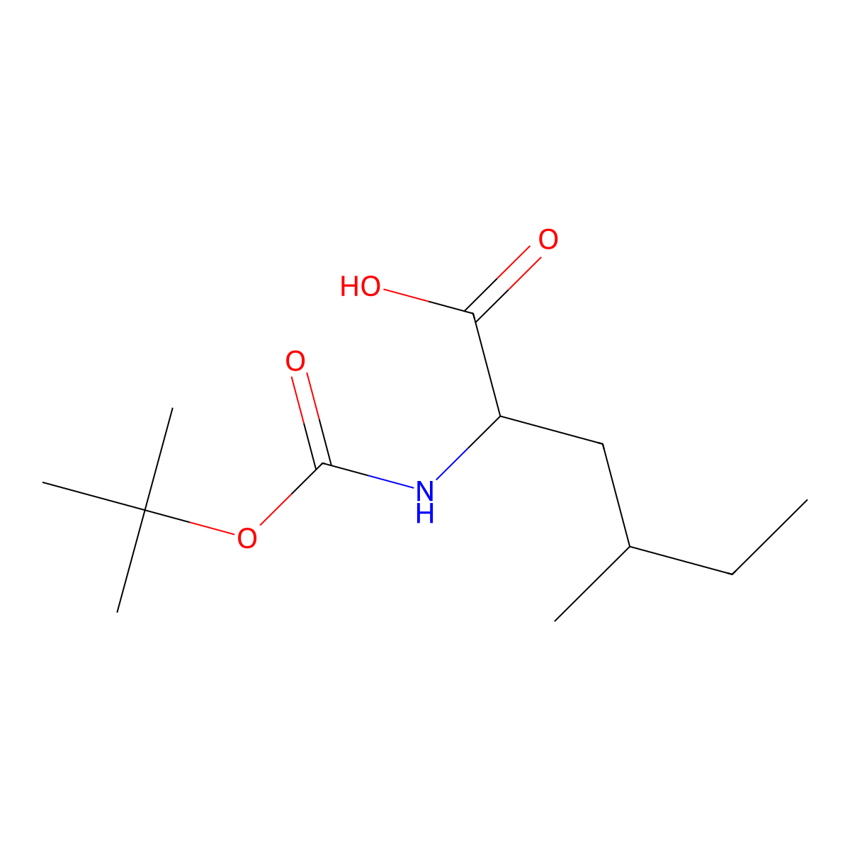 (2S)-2-{[(tert-butoxy)carbonyl]amino}-4-methylhexanoic acid molecular structure, CAS 2003177-64-6