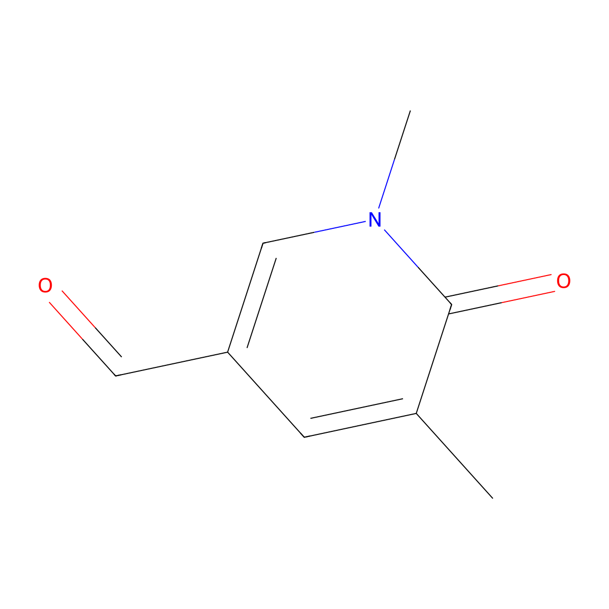 1,5-Dimethyl-6-oxo-1,6-dihydropyridine-3-carbaldehyde molecular structure, CAS 2003197-55-3