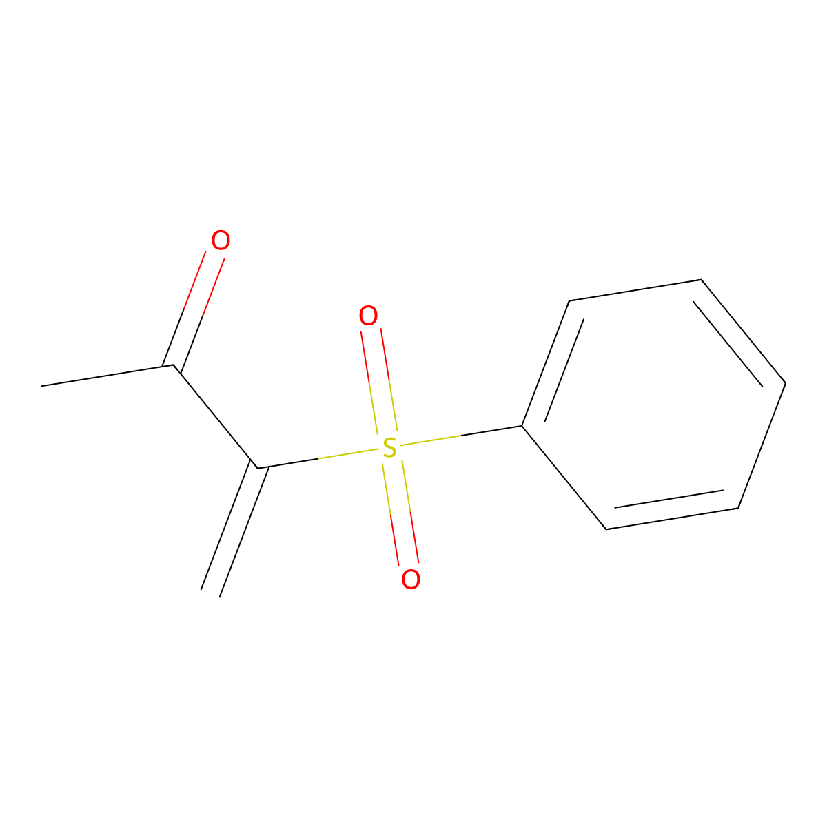 3-(Benzenesulfonyl)but-3-en-2-one molecular structure, CAS 20032-39-7