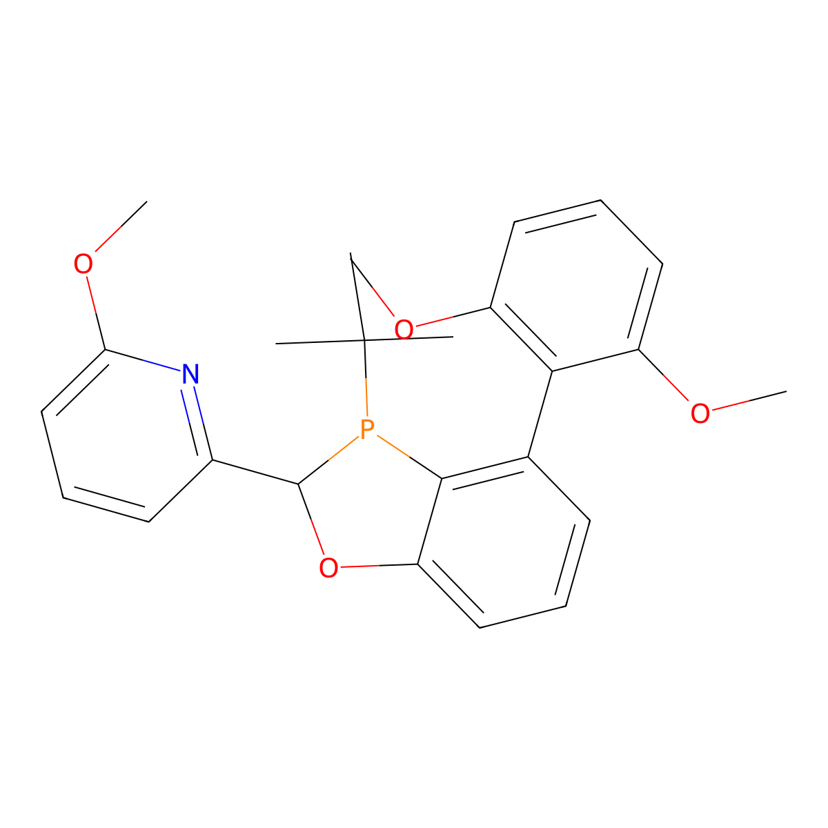 2-((2S,3S)-3-(tert-butyl)-4-(2,6-dimethoxyphenyl)-2,3-dihydrobenzo[d][1,3]oxaphosphol-2-yl)-6-methoxypyridine molecular structure, CAS 2003230-67-7