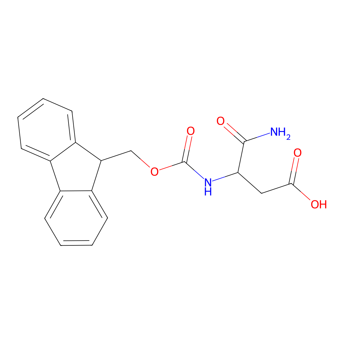 Fmoc-Asp-NH2 molecular structure, CAS 200335-40-6