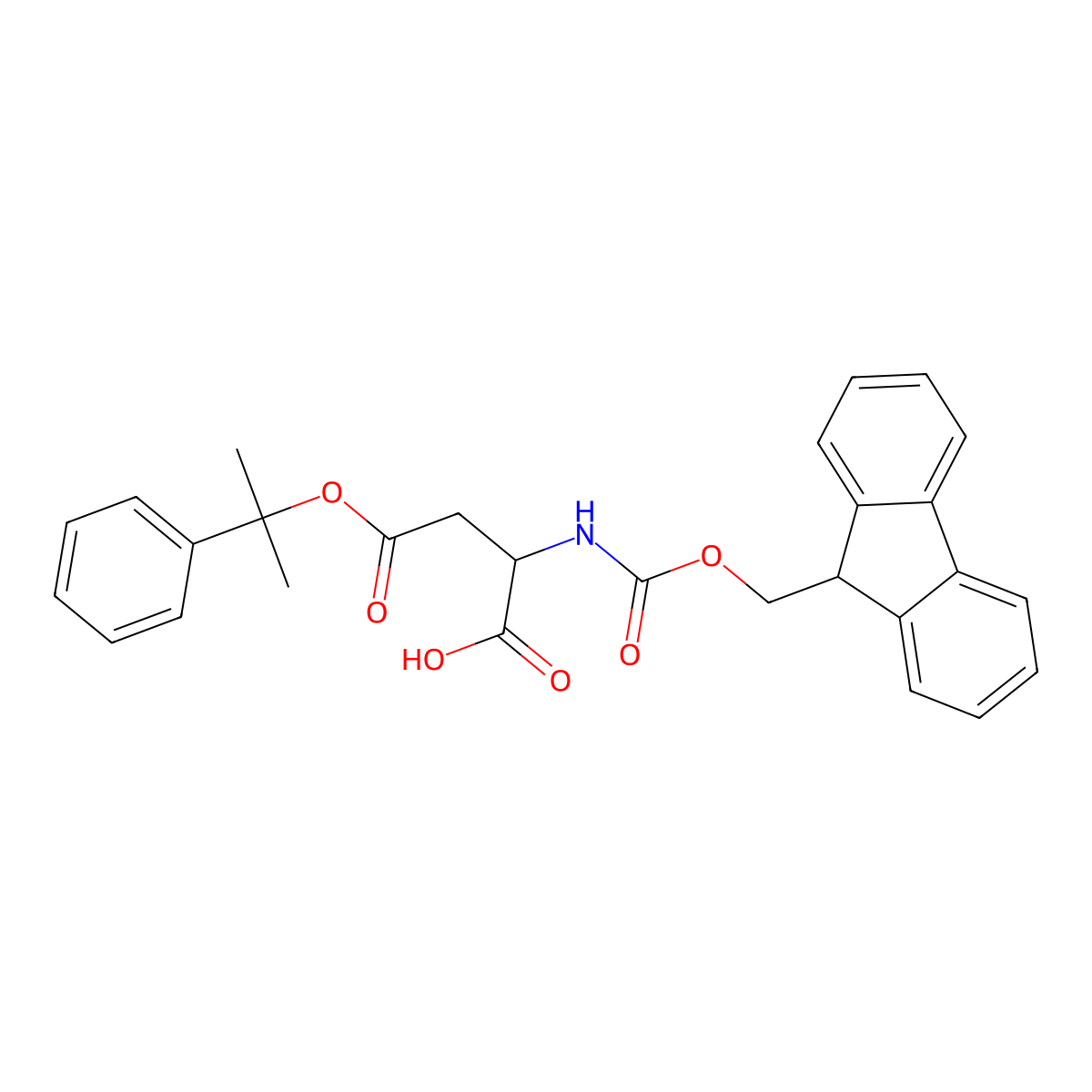 Fmoc-Asp(2-phenylisopropyl ester)-OH molecular structure, CAS 200336-86-3