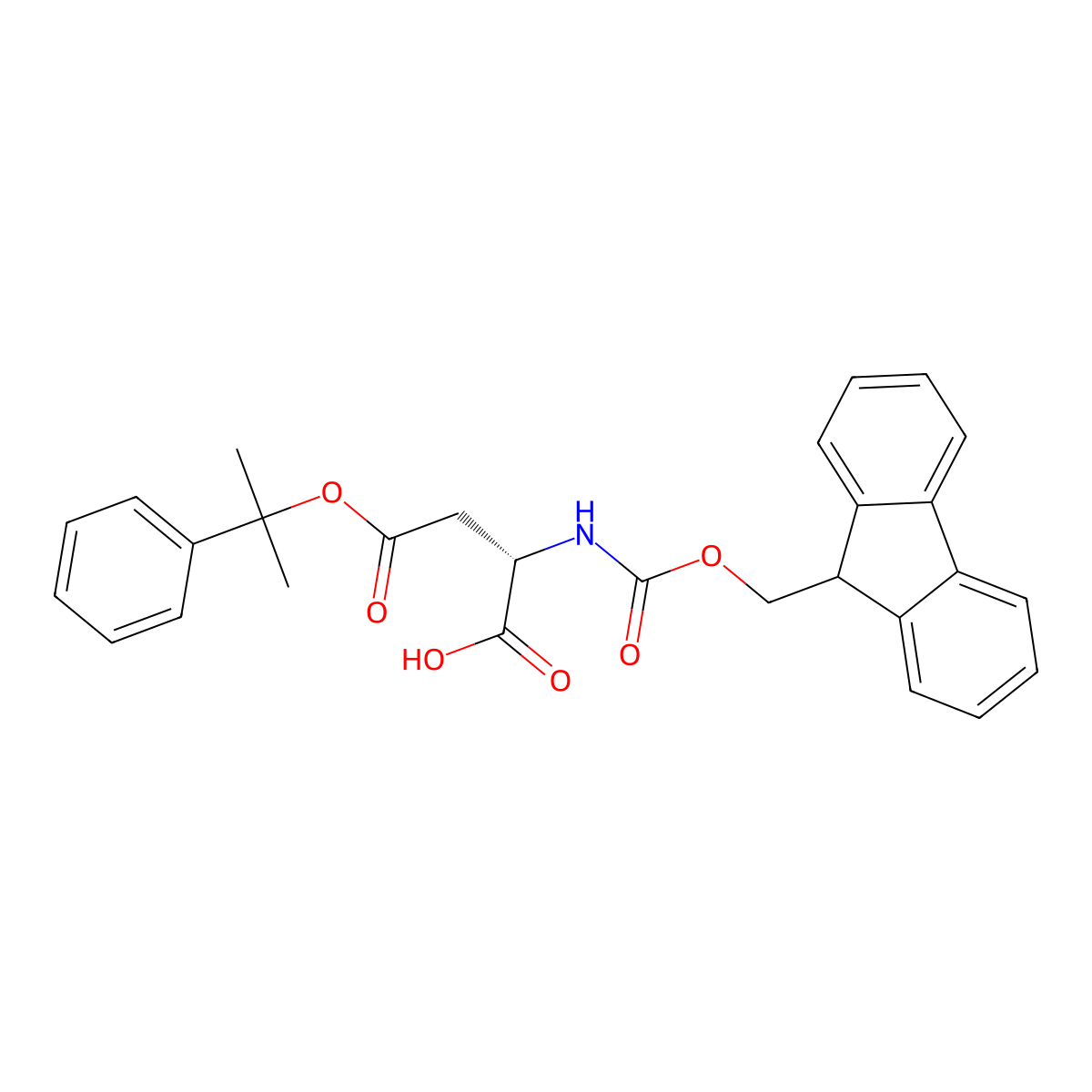 Fmoc-Asp(2-phenylisopropyl ester)-OH molecular structure, CAS 200336-86-3