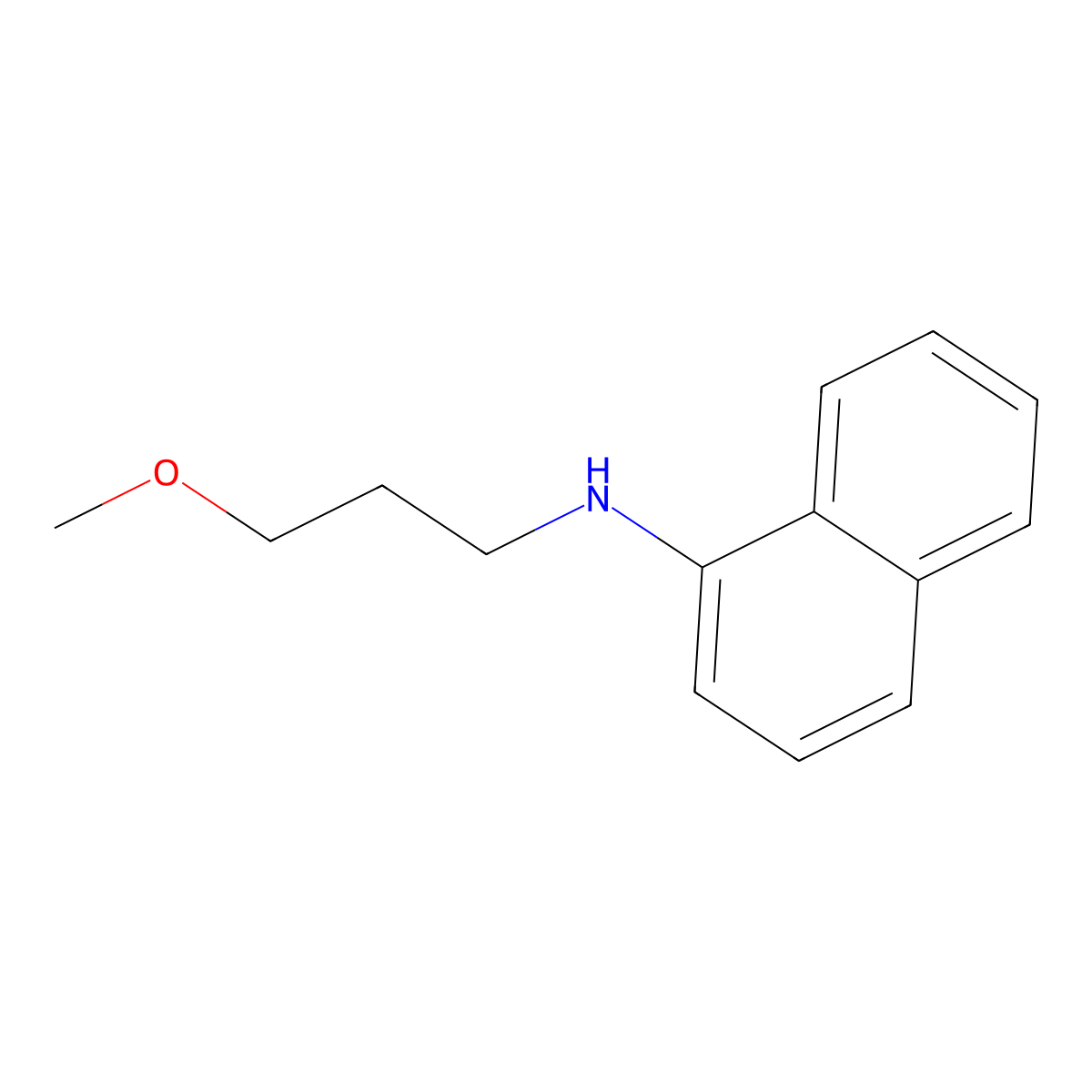 N-(3-Methoxypropyl)naphthalen-1-amine molecular structure, CAS 20034-29-1