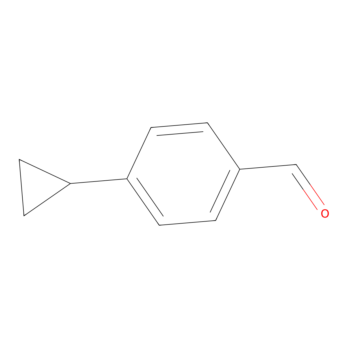 4-Cyclopropylbenzaldehyde molecular structure, CAS 20034-50-8