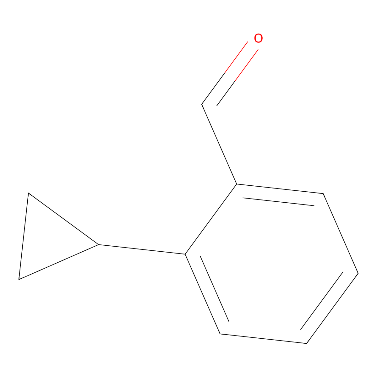 2-Cyclopropylbenzaldehyde molecular structure, CAS 20034-51-9