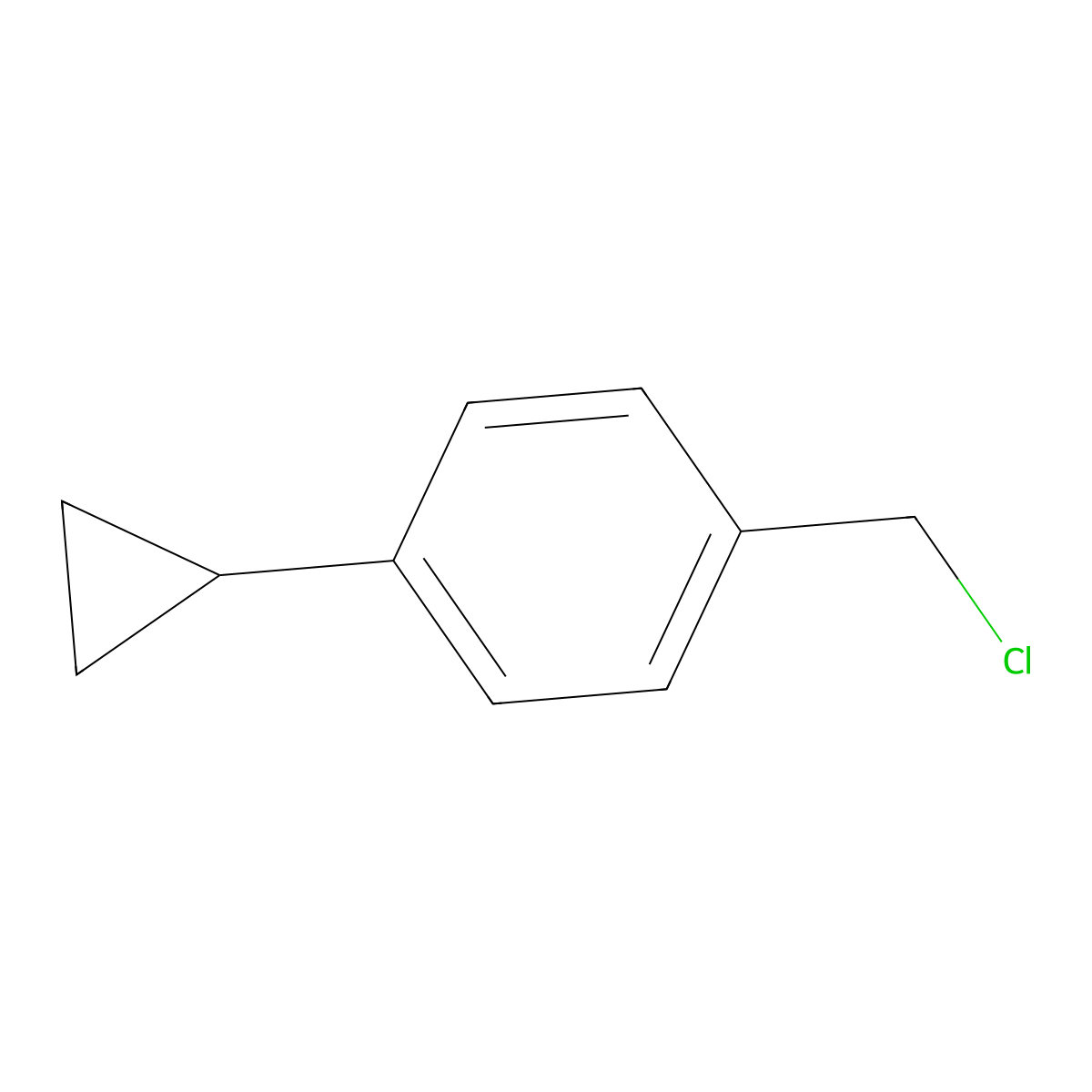 1-(Chloromethyl)-4-cyclopropylbenzene molecular structure, CAS 20034-53-1