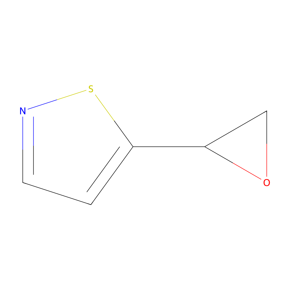 5-(Oxiran-2-yl)-1,2-thiazole molecular structure, CAS 2003408-00-0