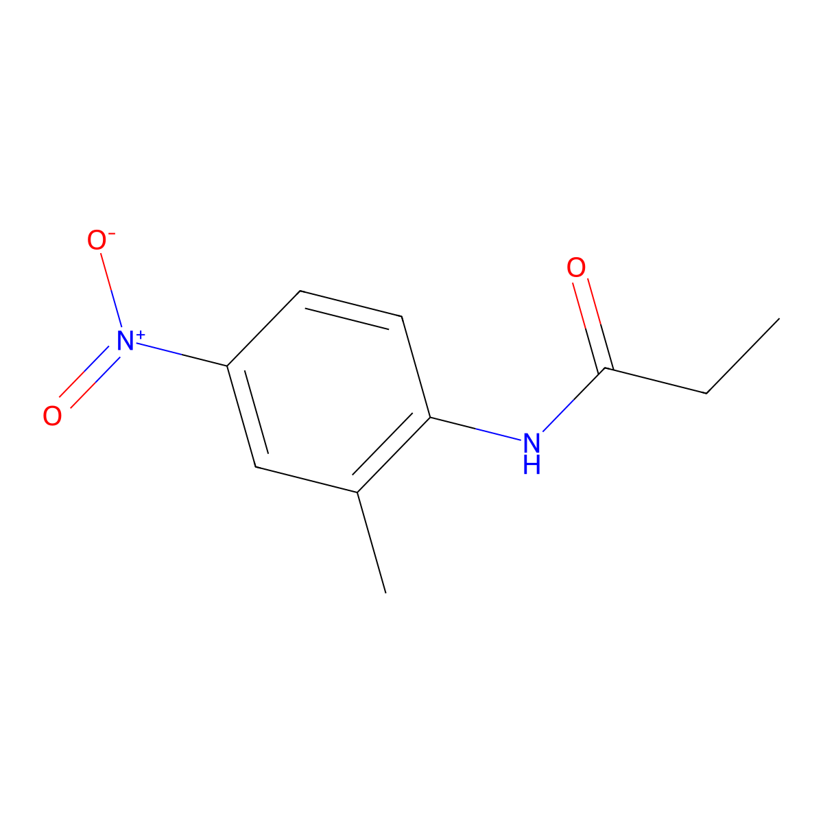 N-(2-methyl-4-nitrophenyl)propanamide molecular structure, CAS 200348-05-6