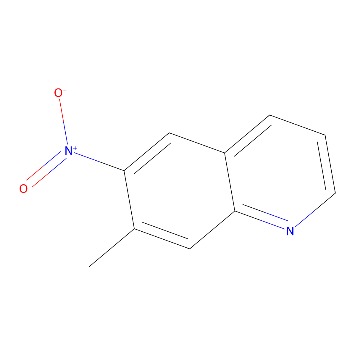 7-Methyl-6-nitroquinoline molecular structure, CAS 200348-11-4