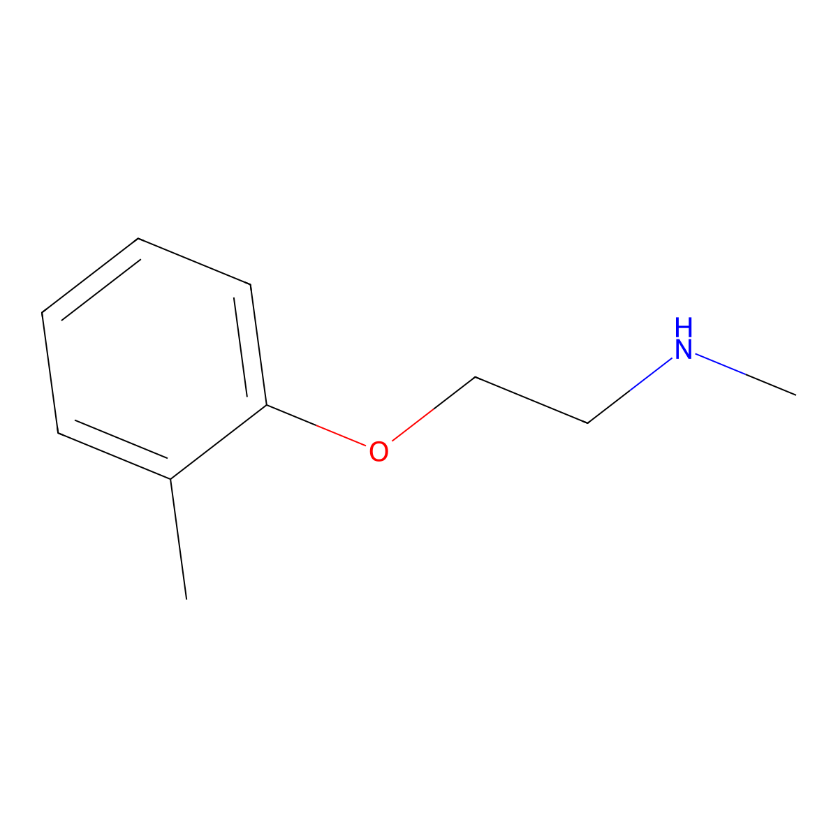 Methyl(2-(2-methylphenoxy)ethyl)amine molecular structure, CAS 200350-17-0