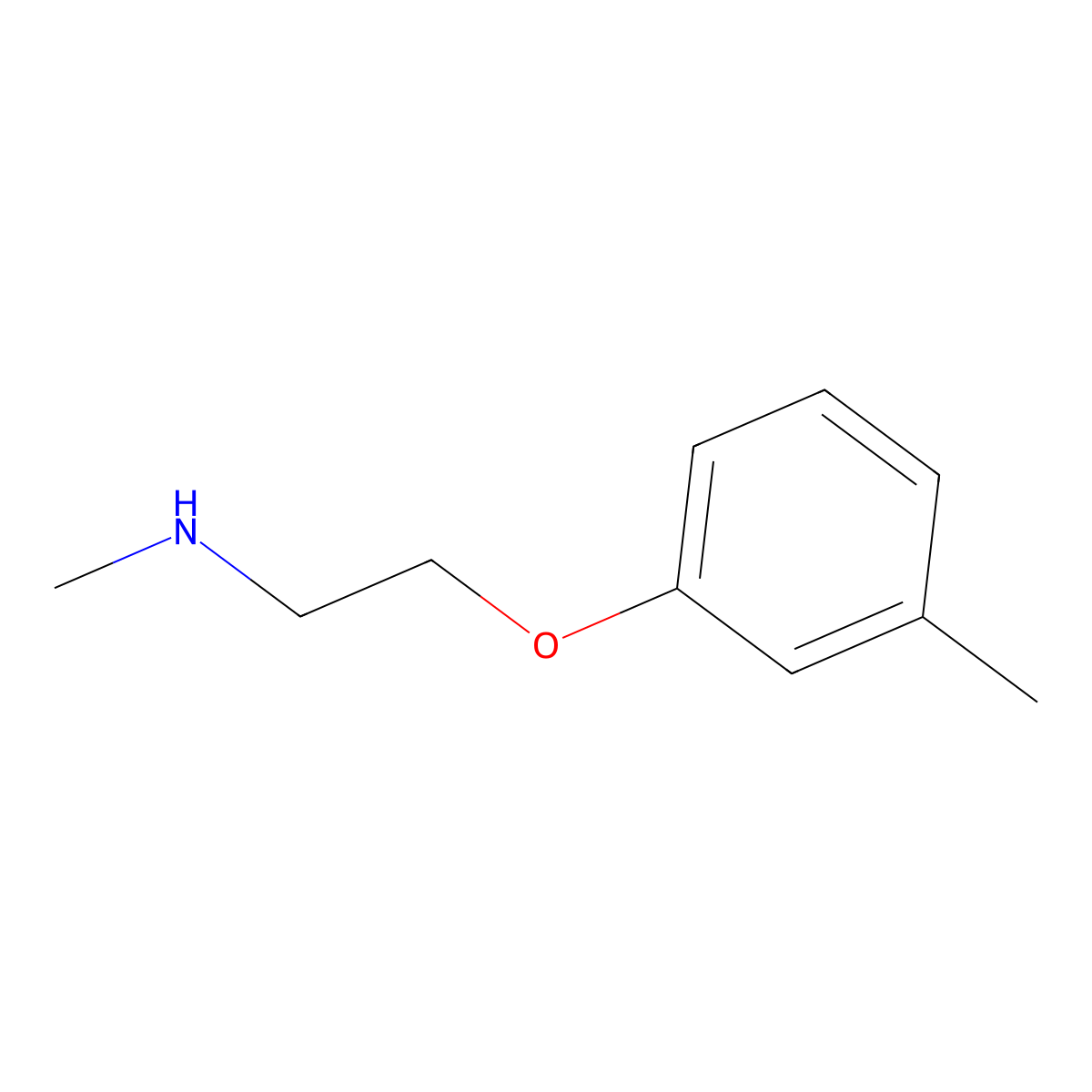 Methyl[2-(3-methylphenoxy)ethyl]amine molecular structure, CAS 200350-18-1