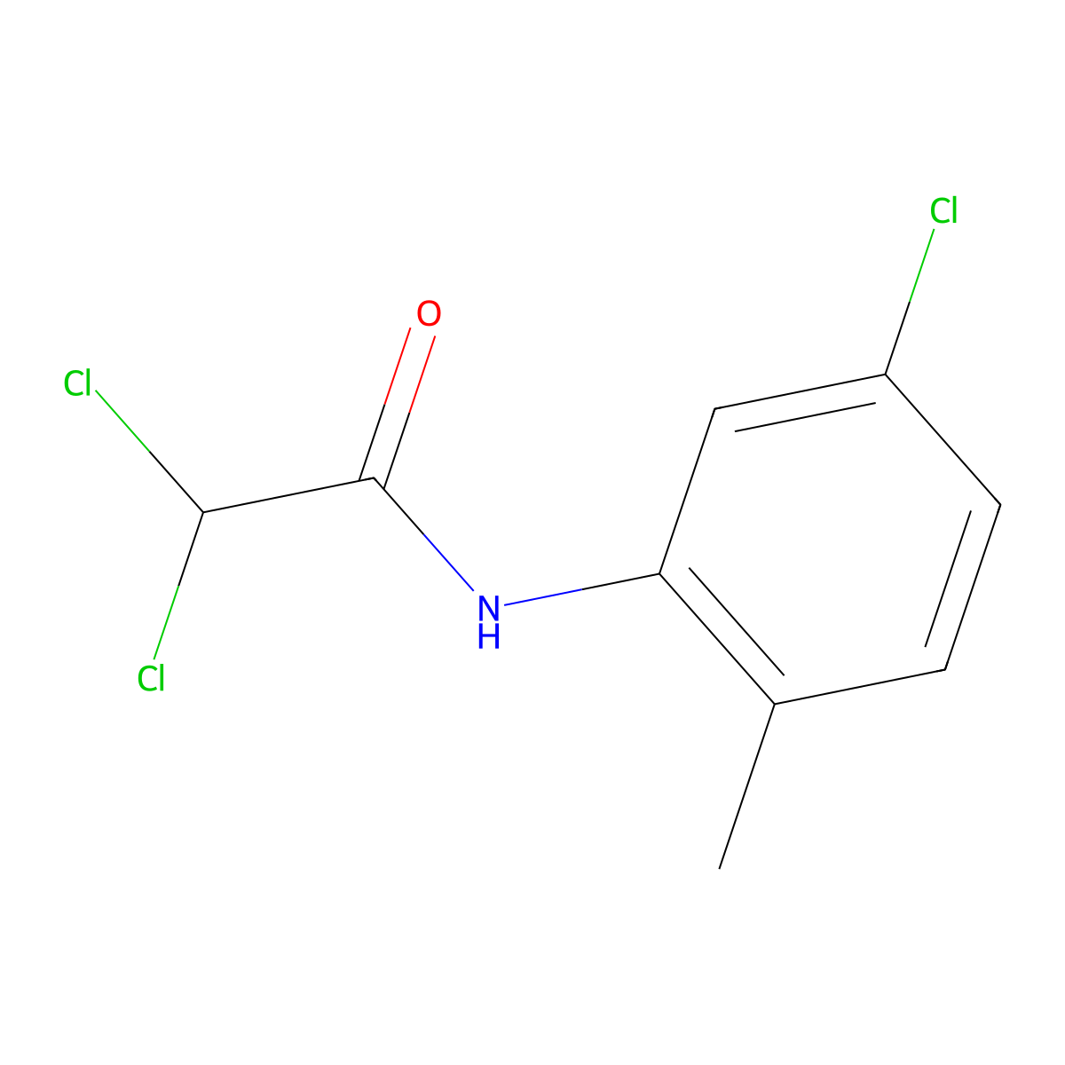 2,2-dichloro-N-(5-chloro-2-methylphenyl)acetamide molecular structure, CAS 200350-27-2