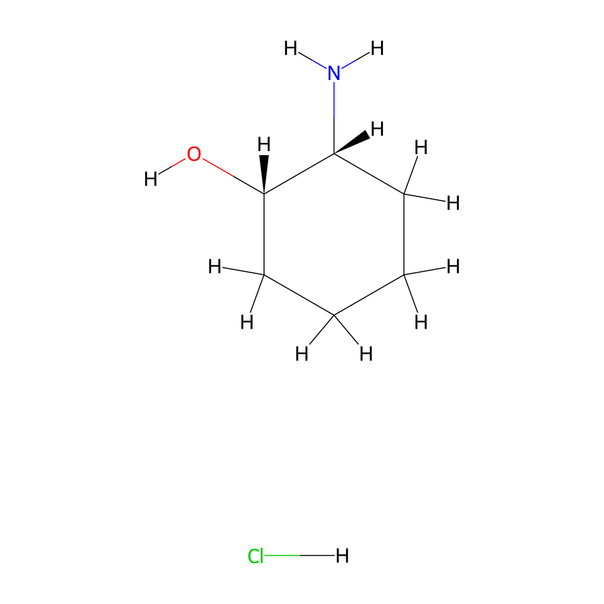 (1S,2R)-2-Aminocyclohexanol hydrochloride molecular structure, CAS 200352-28-9
