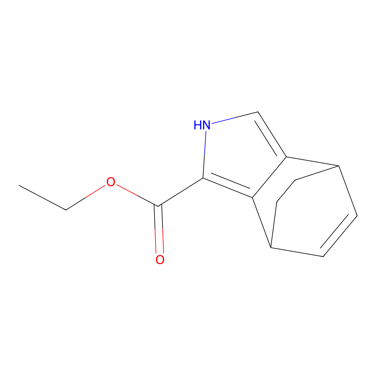 4,7-Ethano-2H-isoindole-1-carboxylic acid, 4,7-dihydro-, ethyl ester molecular structure, CAS 200353-88-4