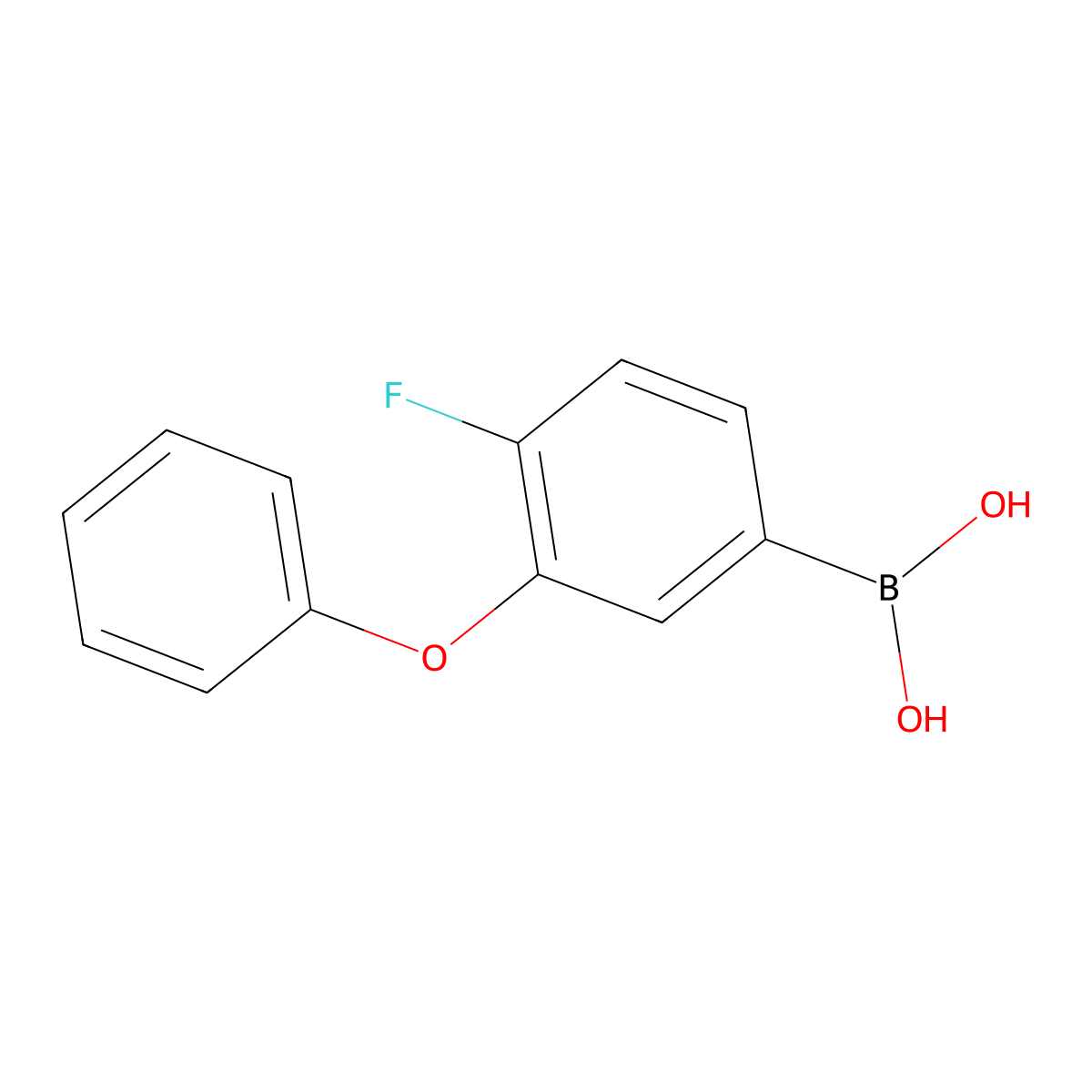 (4-Fluoro-3-phenoxyphenyl)-boronic acid molecular structure, CAS 200354-38-7