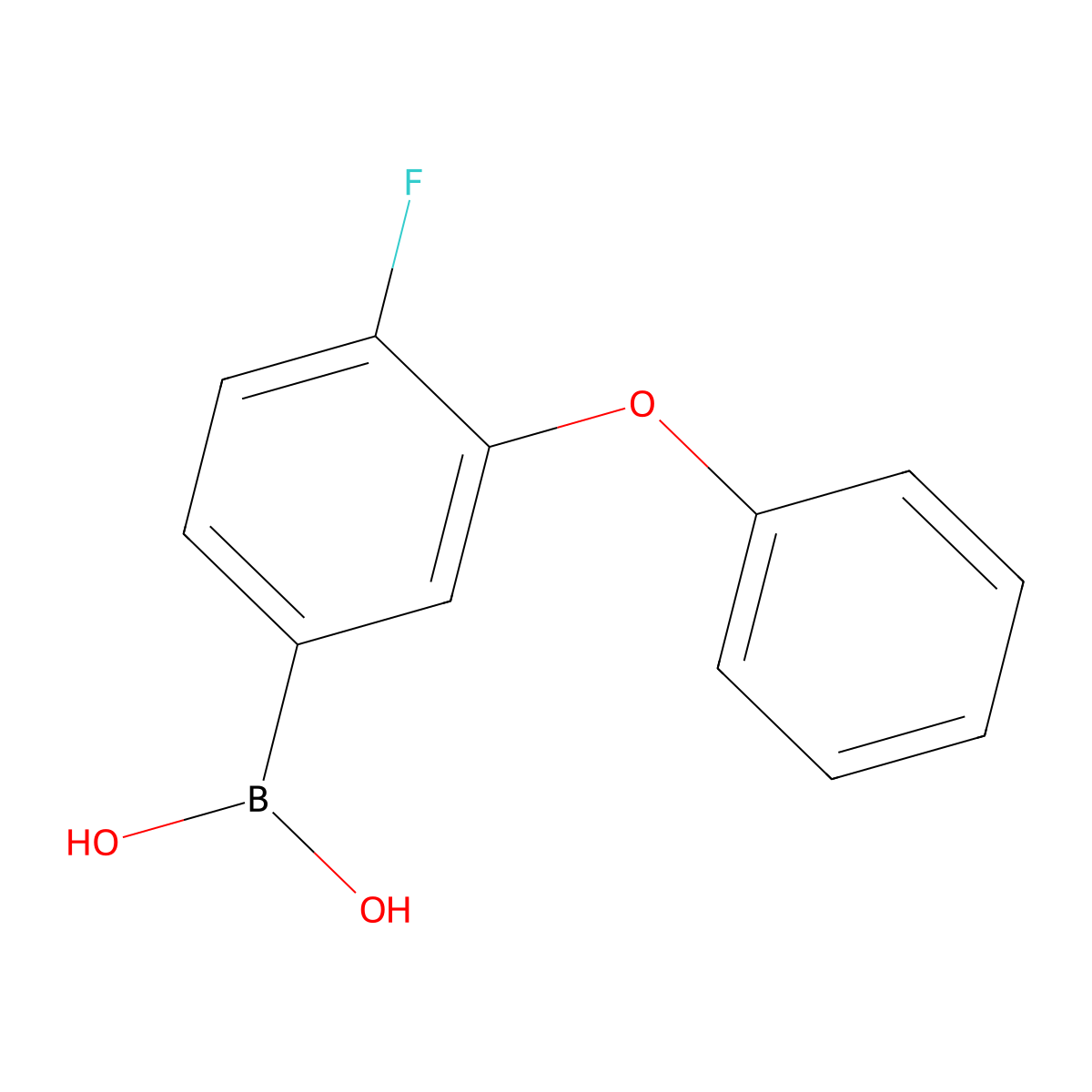 (4-Fluoro-3-phenoxyphenyl)-boronic acid molecular structure, CAS 200354-38-7