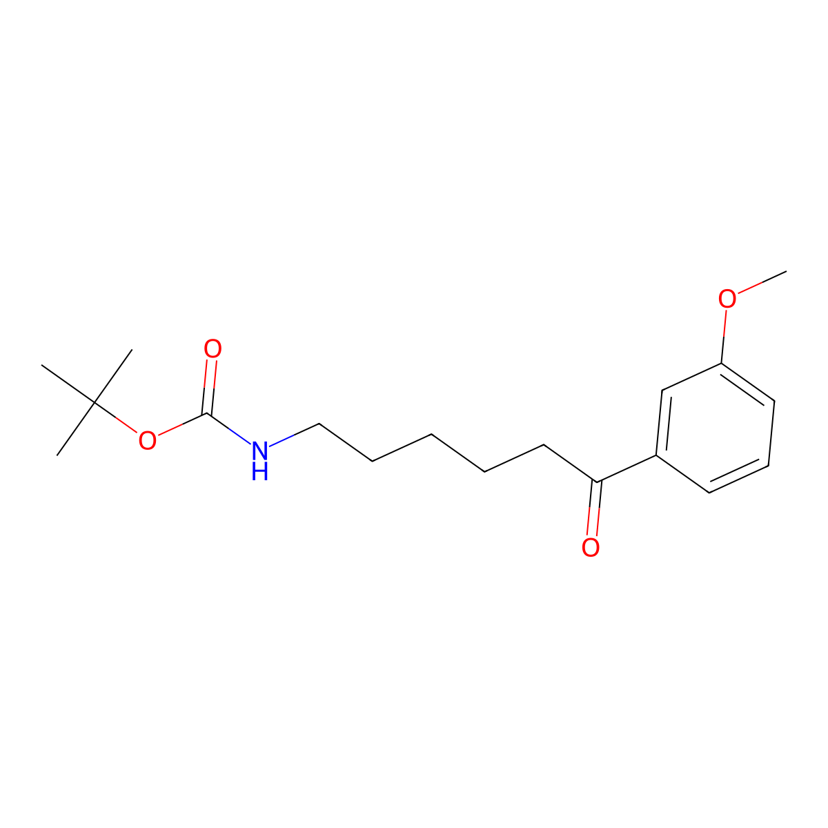 tert-Butyl N-[6-(3-methoxyphenyl)-6-oxohexyl]carbamate molecular structure, CAS 2003552-99-4