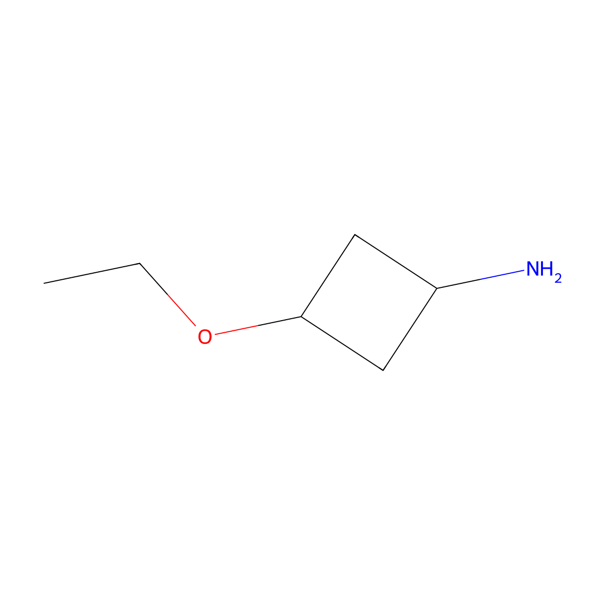 cis-3-Ethoxycyclobutan-1-amine molecular structure, CAS 20036-43-5
