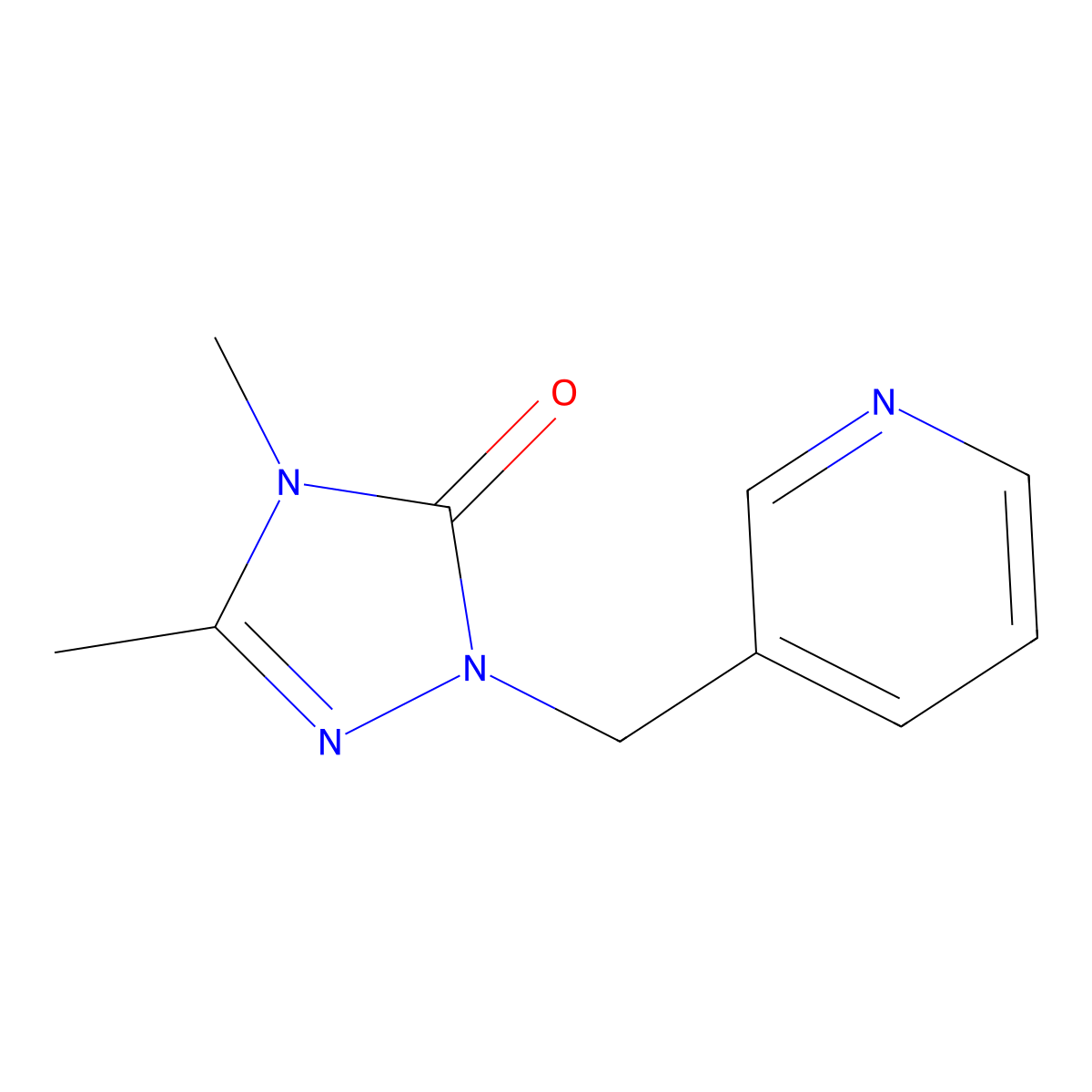 3,4-dimethyl-1-[(pyridin-3-yl)methyl]-4,5-dihydro-1H-1,2,4-triazol-5-one molecular structure, CAS 2003675-87-2
