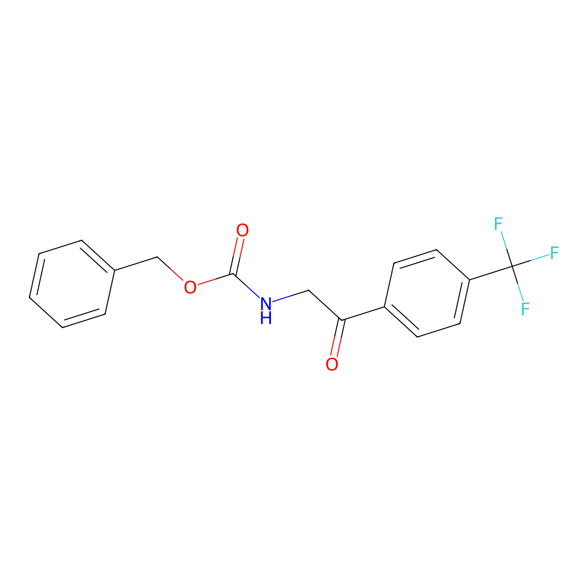 benzyl N-{2-oxo-2-[4-(trifluoromethyl)phenyl]ethyl}carbamate molecular structure, CAS 2003680-41-7