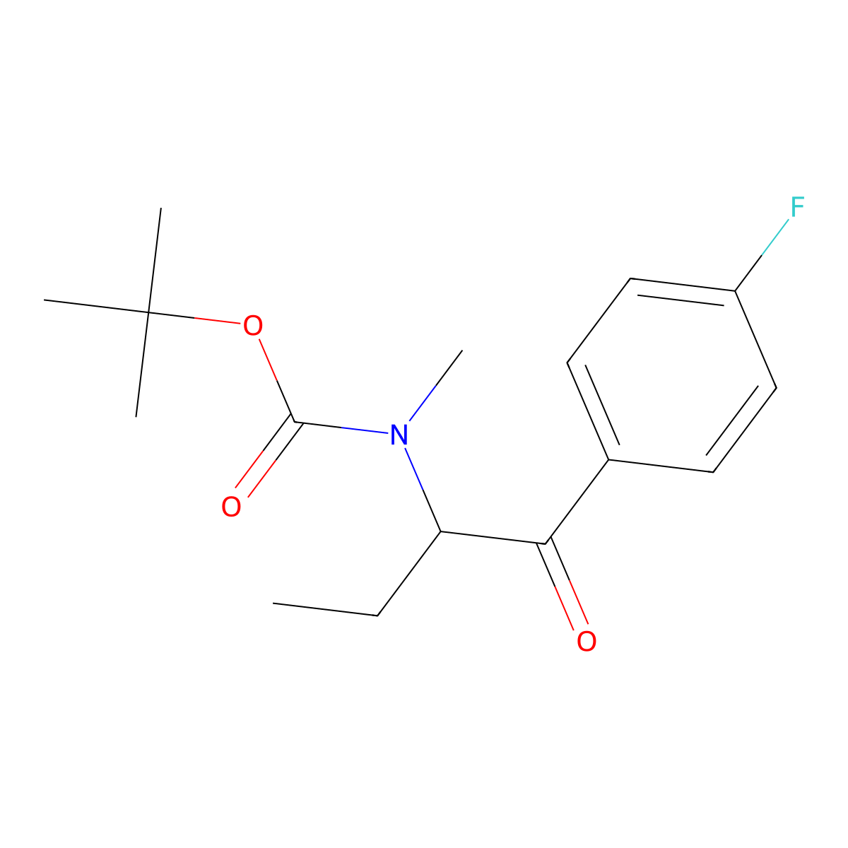 tert-butyl N-[1-(4-fluorophenyl)-1-oxobutan-2-yl]-N-methylcarbamate molecular structure, CAS 2003698-59-5