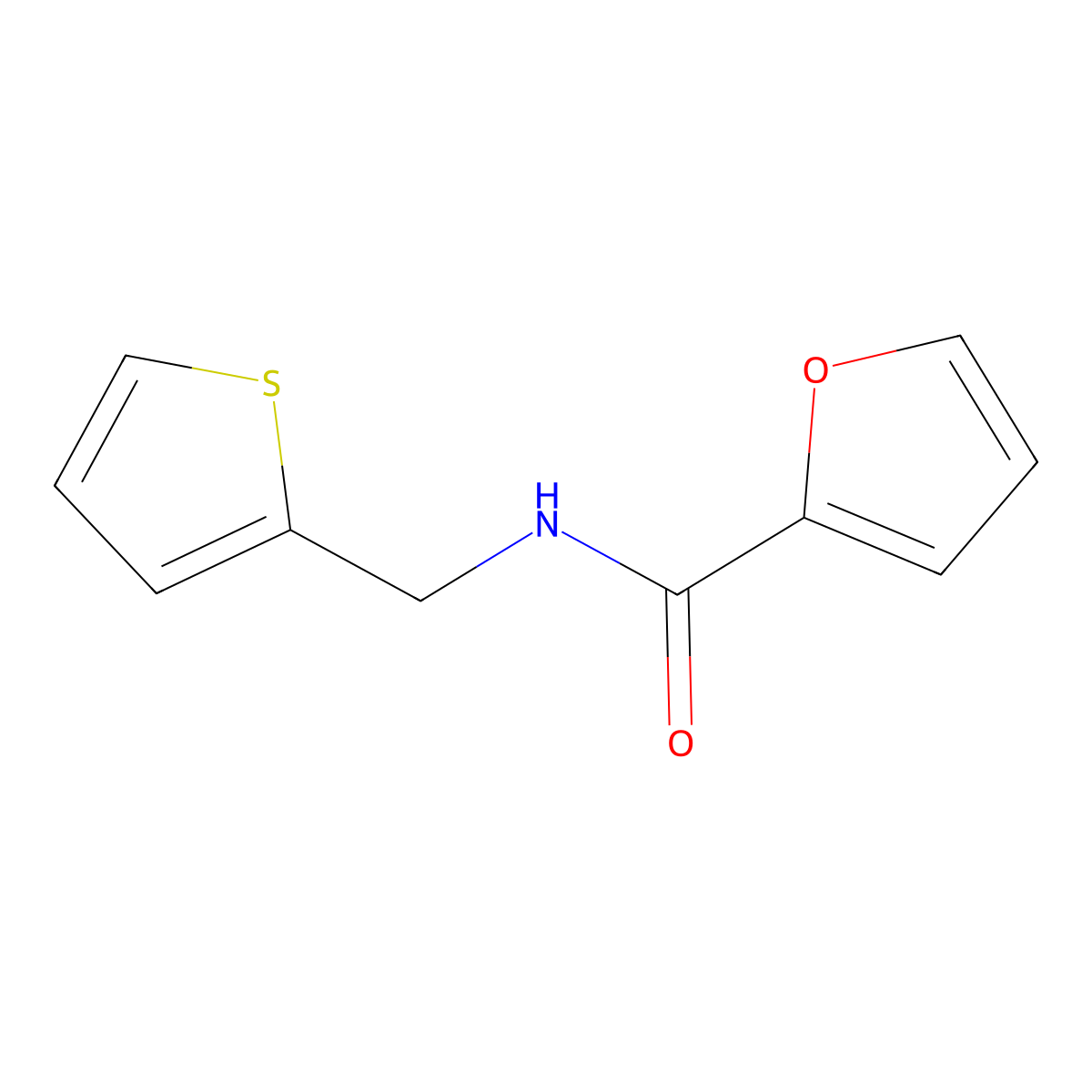 N-(2-Thienylmethyl)-2-furancarboxamide molecular structure, CAS 20037-41-6