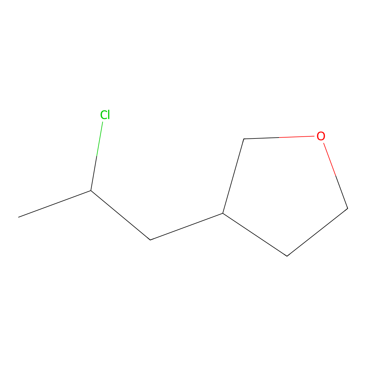 3-(2-Chloropropyl)oxolane molecular structure, CAS 2003720-33-8