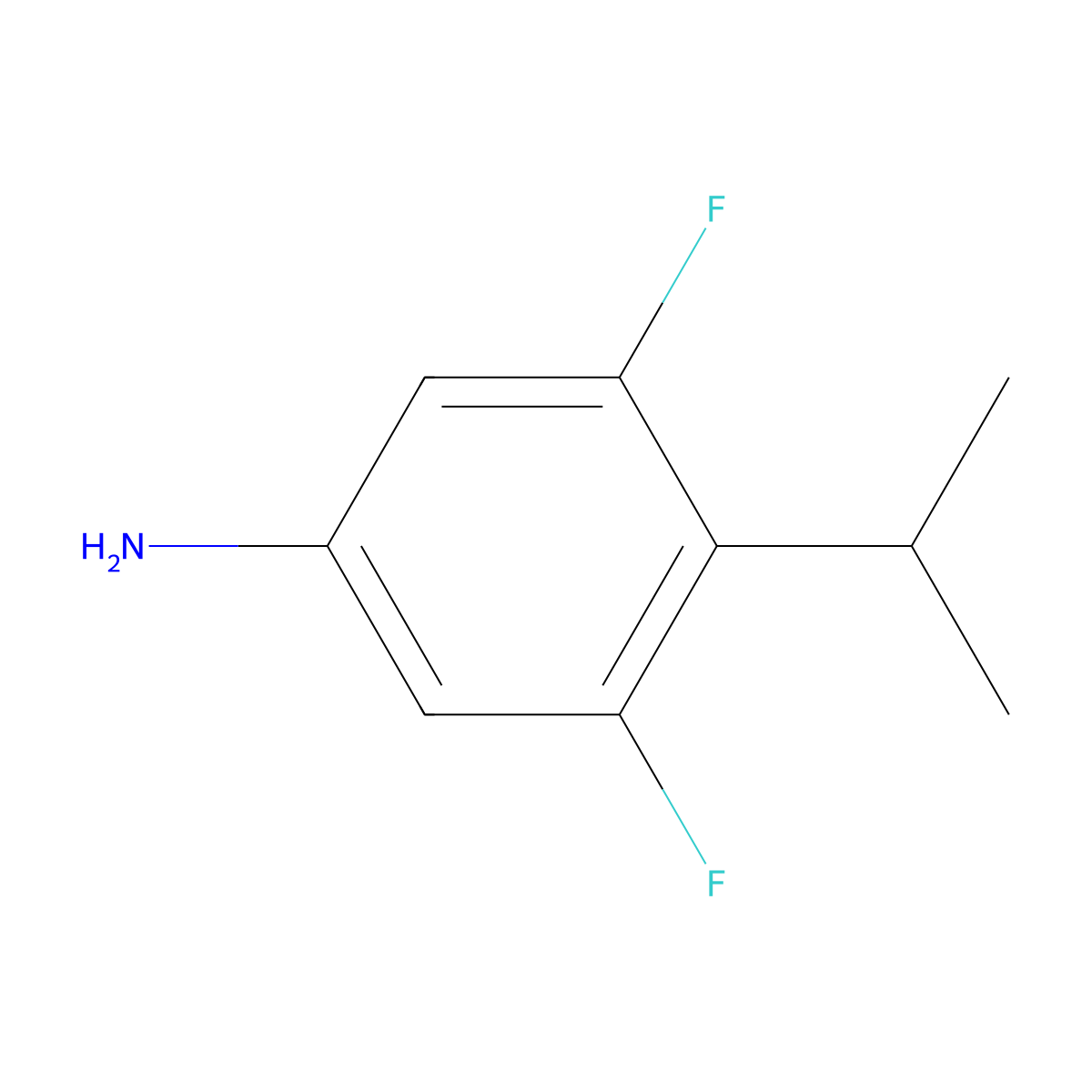3,5-Difluoro-4-(propan-2-yl)aniline molecular structure, CAS 2003779-44-8