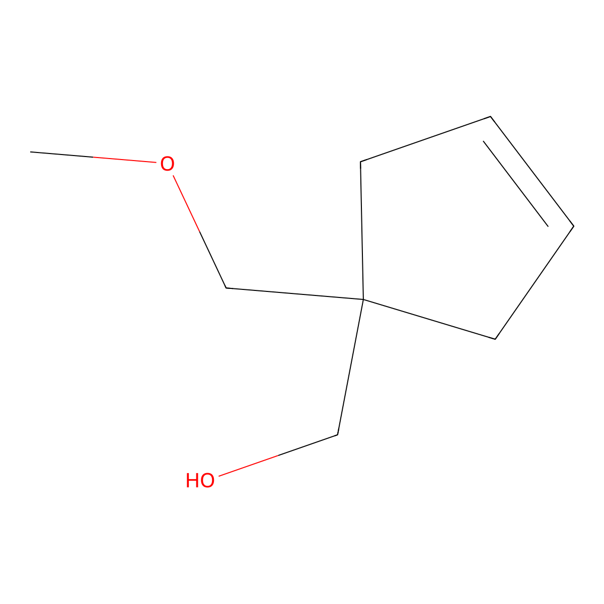 (1-(Methoxymethyl)cyclopent-3-en-1-yl)methanol molecular structure, CAS 2003788-82-5
