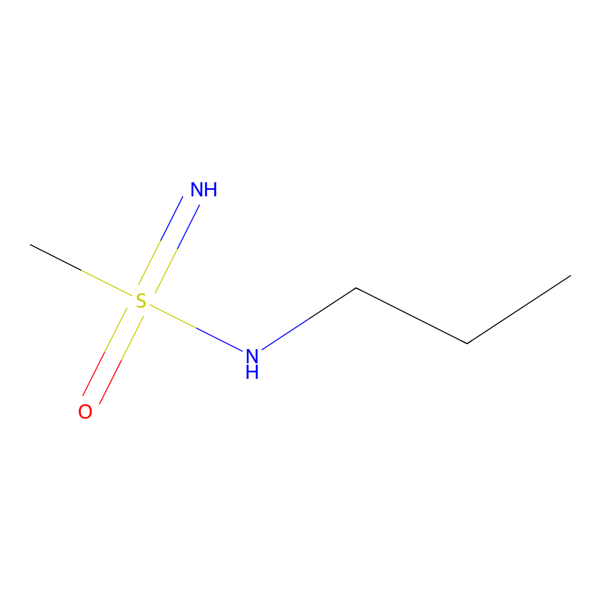 N-propylmethanesulfonoimidamide molecular structure, CAS 2003884-38-4