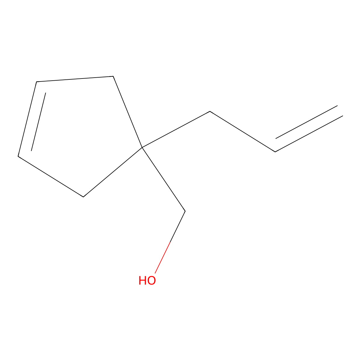 [1-(Prop-2-en-1-yl)cyclopent-3-en-1-yl]methanol molecular structure, CAS 2003969-29-5
