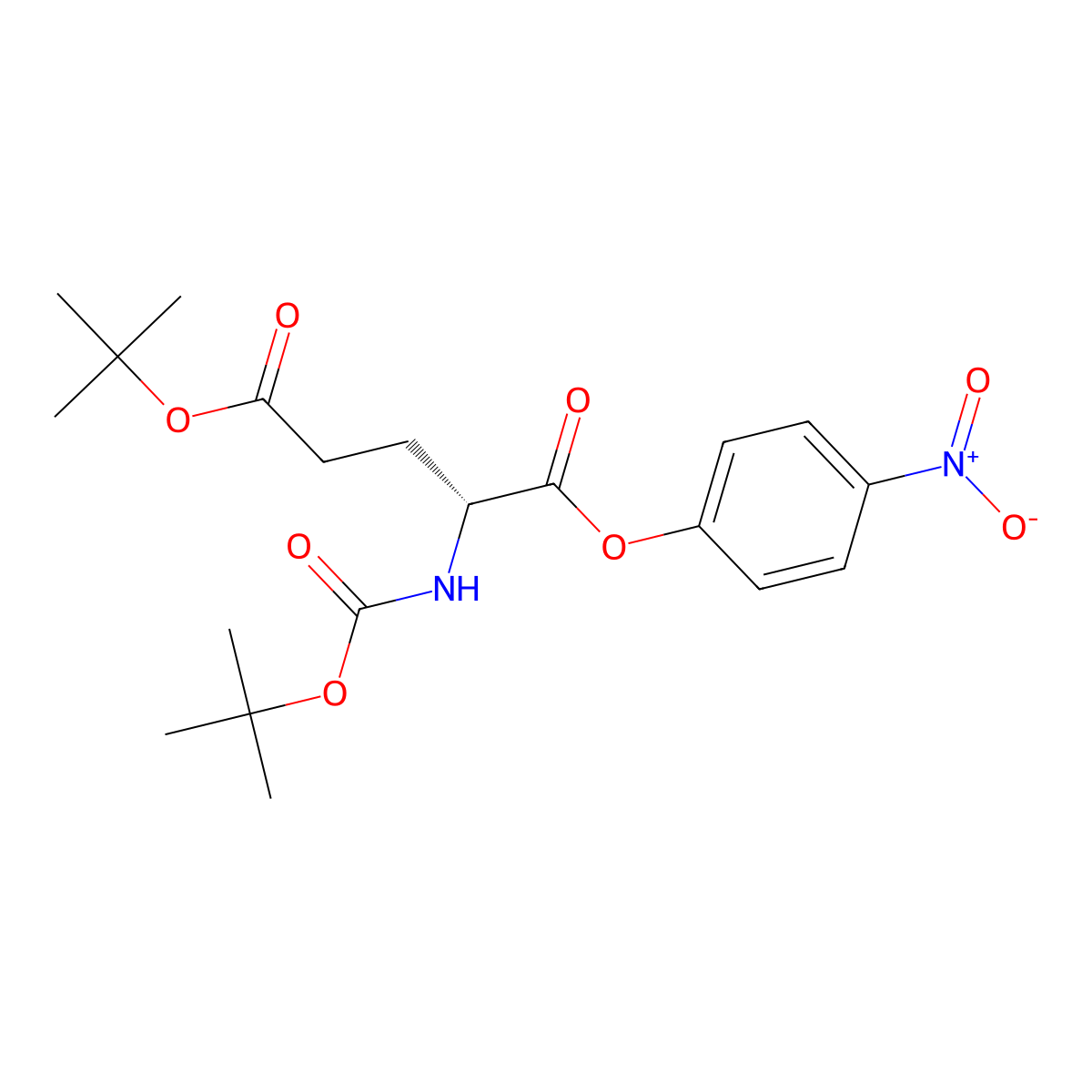 Boc-D-glu(otbu)-onp molecular structure, CAS 200397-60-0