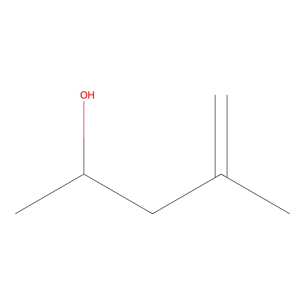 4-Penten-2-ol, 4-methyl- molecular structure, CAS 2004-67-3