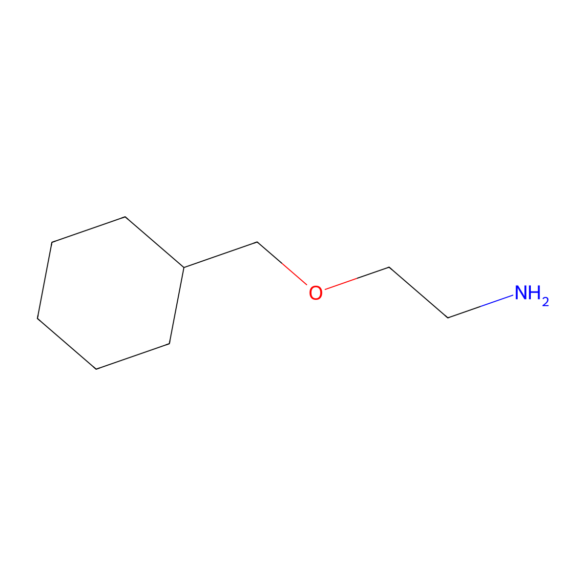 2-(Cyclohexylmethoxy)-1-ethanamine molecular structure, CAS 200400-14-2
