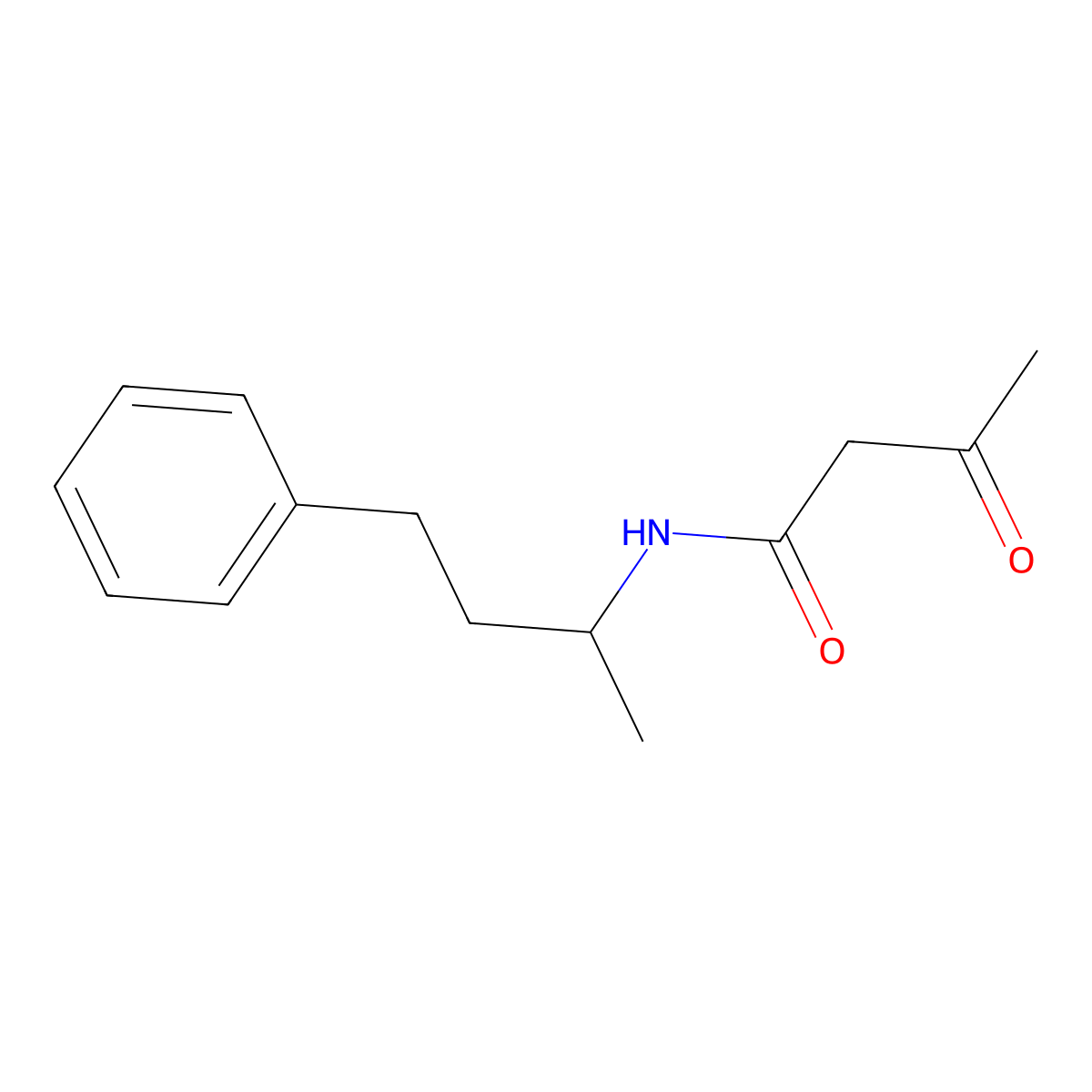 3-oxo-N-(4-phenylbutan-2-yl)butanamide molecular structure, CAS 200416-89-3