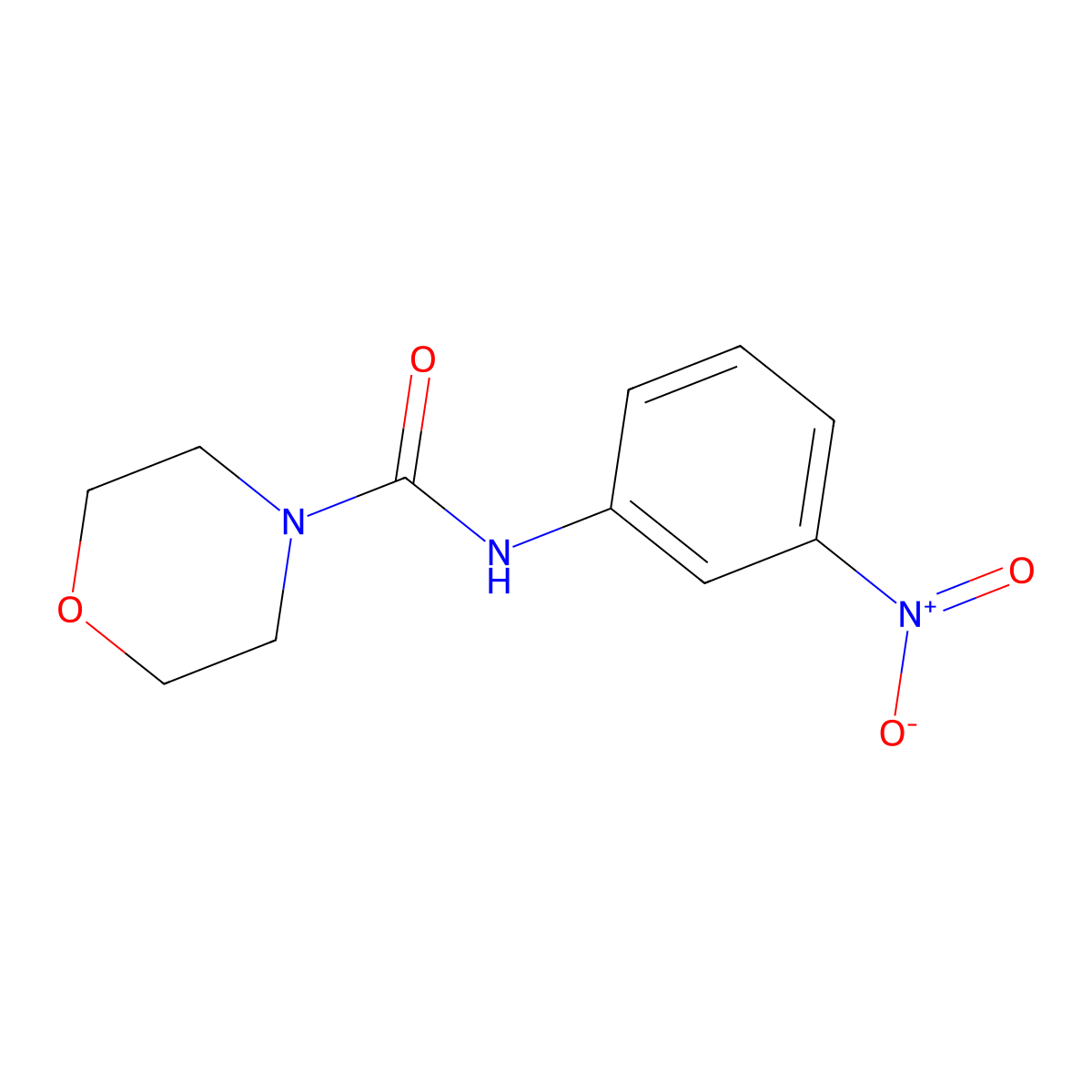 N-(3-nitrophenyl)morpholine-4-carboxamide molecular structure, CAS 200422-12-4