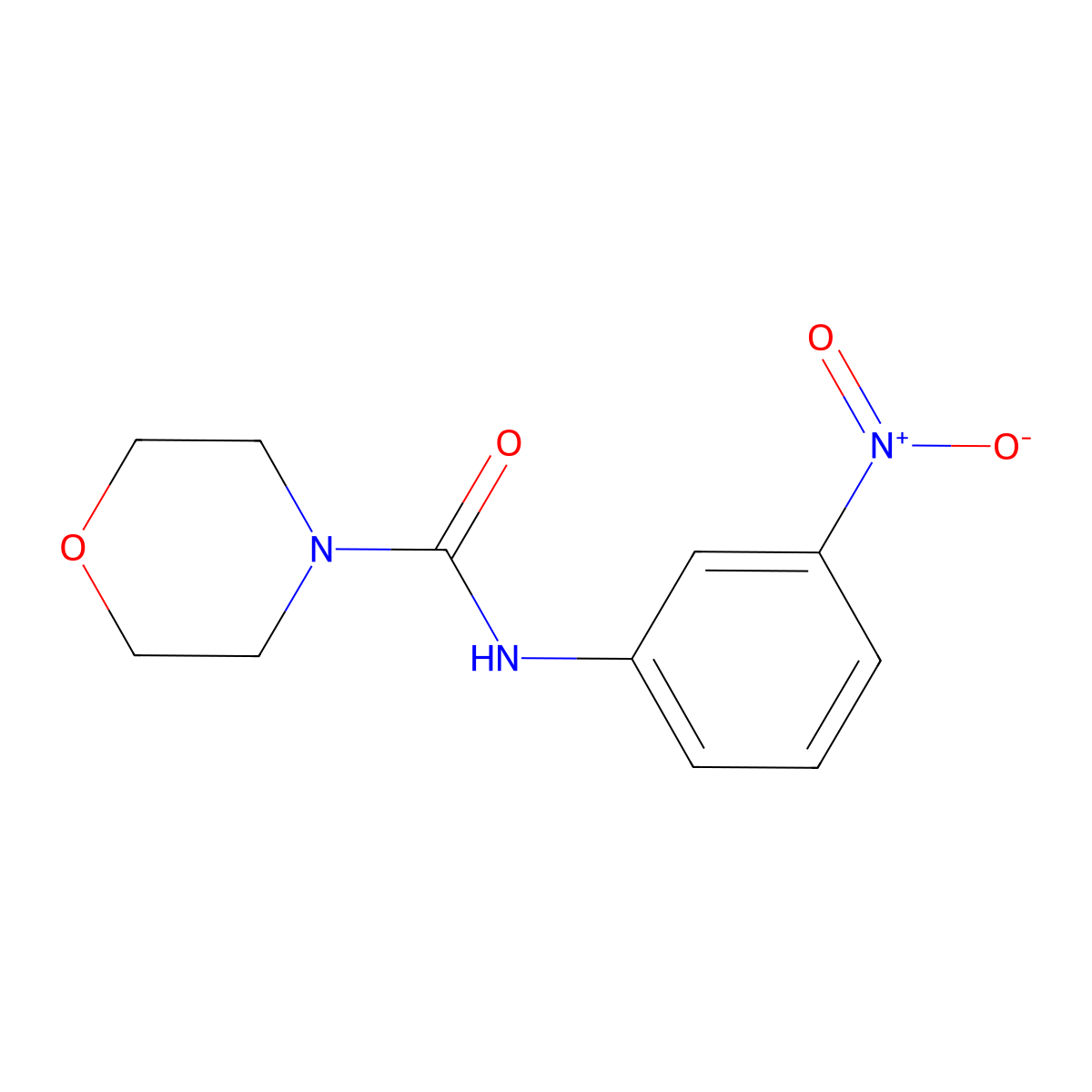 N-(3-nitrophenyl)morpholine-4-carboxamide molecular structure, CAS 200422-12-4