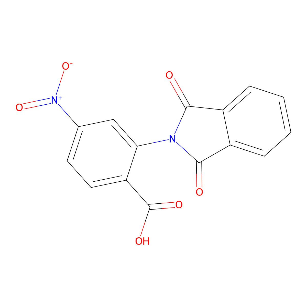 2-(1,3-dioxo-1,3-dihydro-2H-isoindol-2-yl)-4-nitrobenzoic acid molecular structure, CAS 200422-53-3