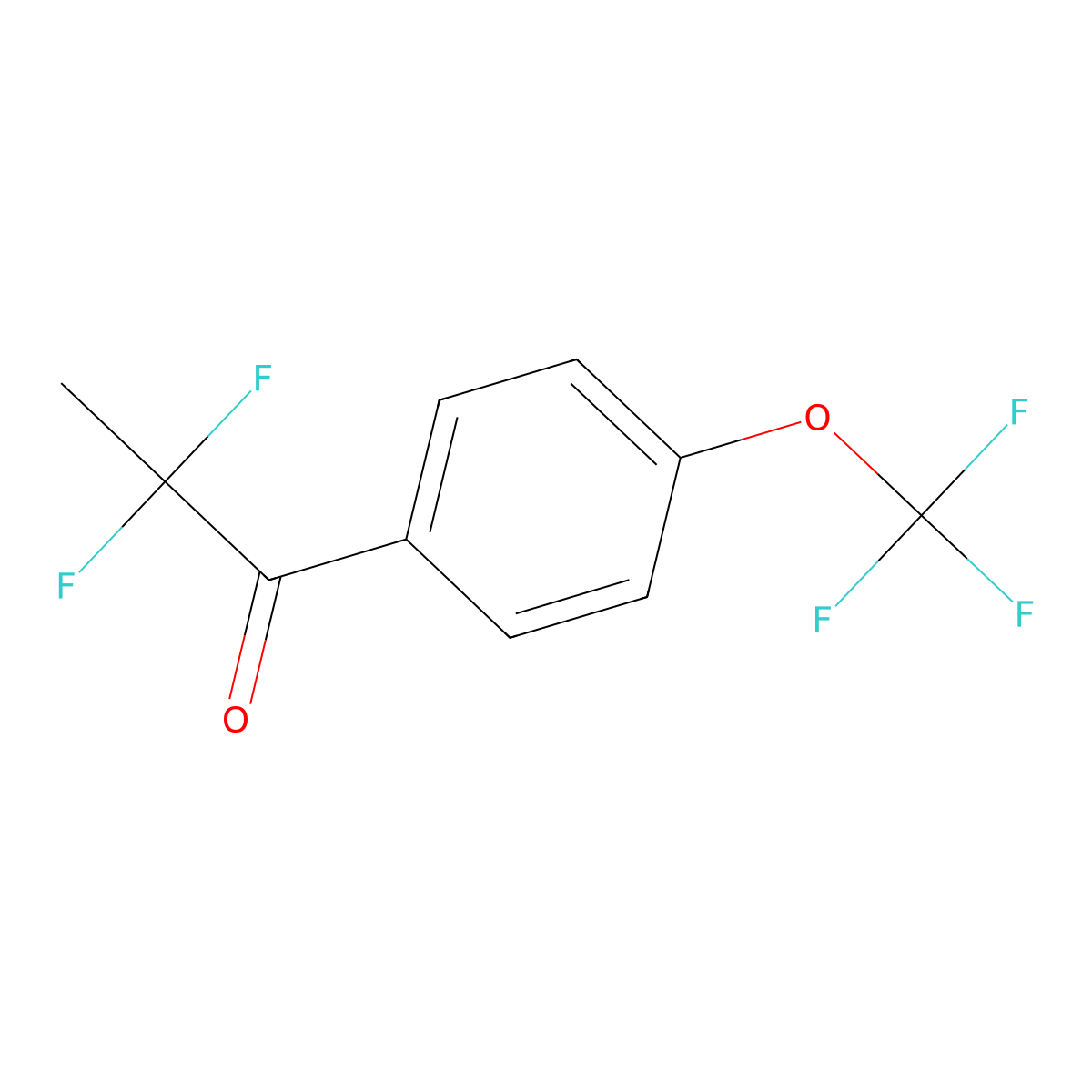 2,2-Difluoro-1-(4-(trifluoromethoxy)phenyl)propan-1-one molecular structure, CAS 2004222-04-0