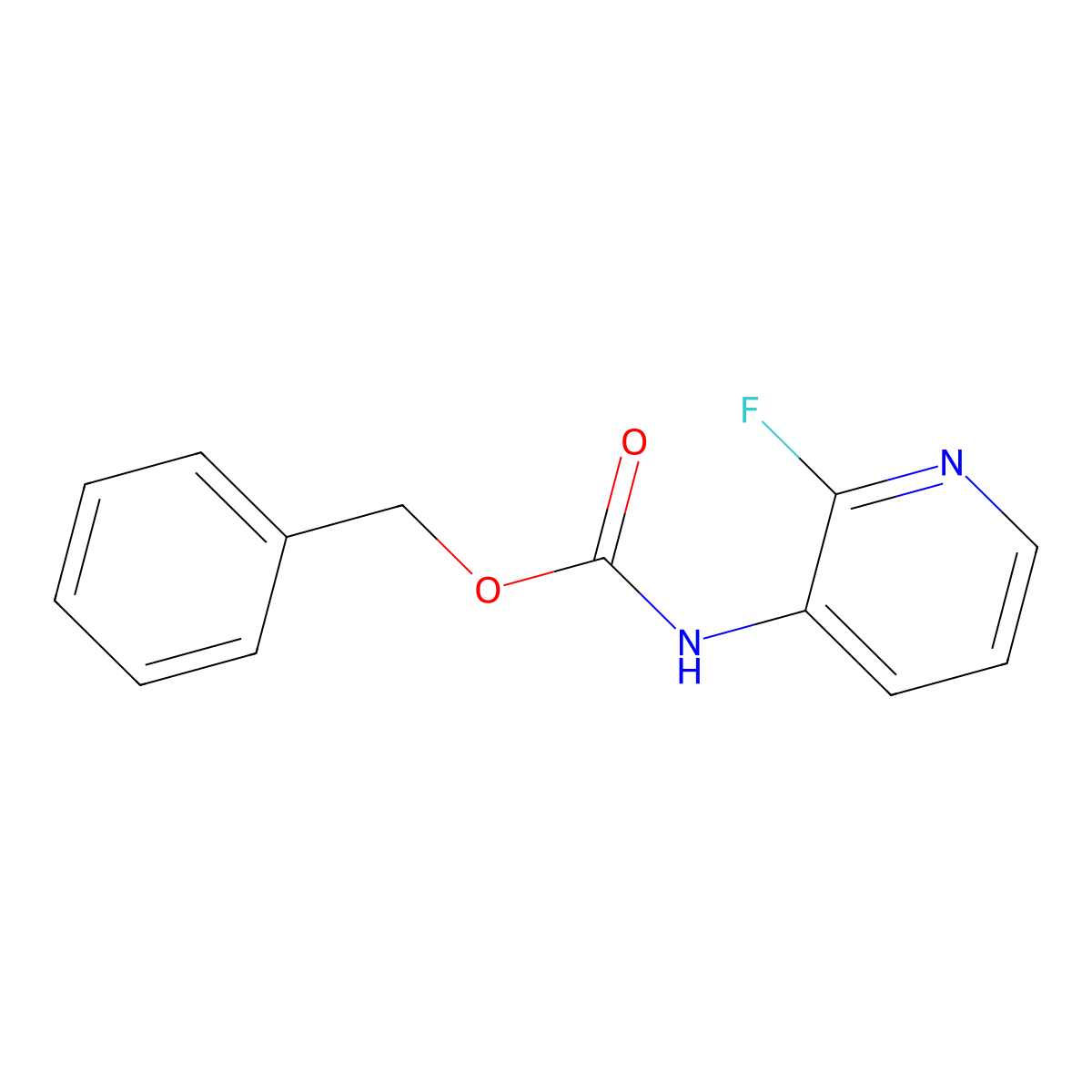 benzyl N-(2-fluoropyridin-3-yl)carbamate molecular structure, CAS 2004235-26-9
