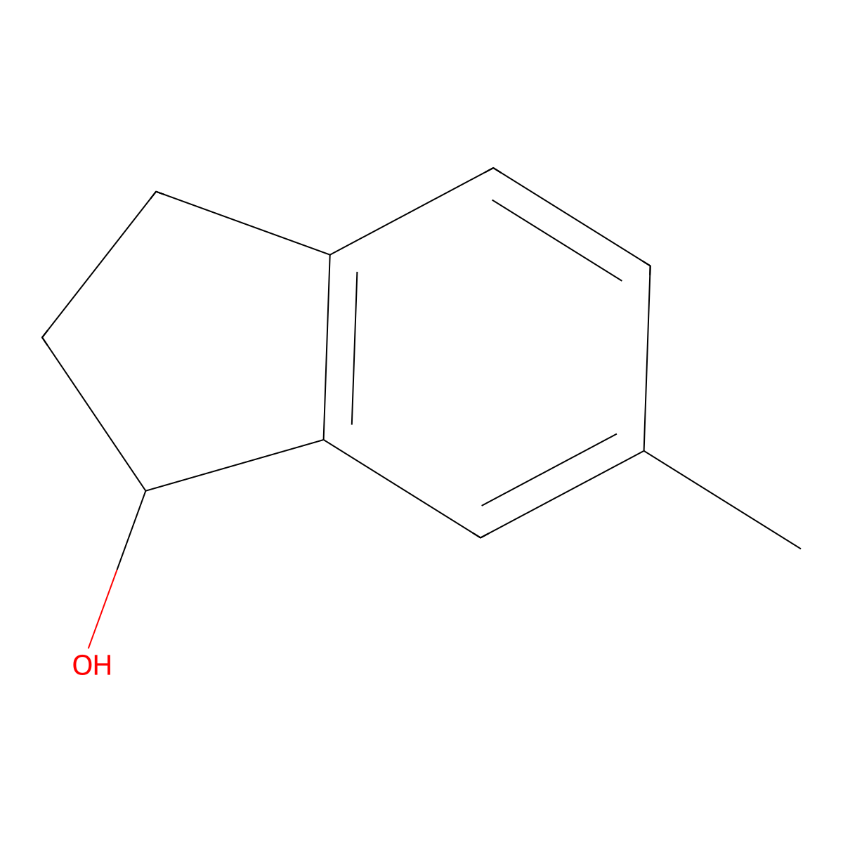 6-Methyl-2,3-dihydro-1H-inden-1-ol molecular structure, CAS 200425-63-4