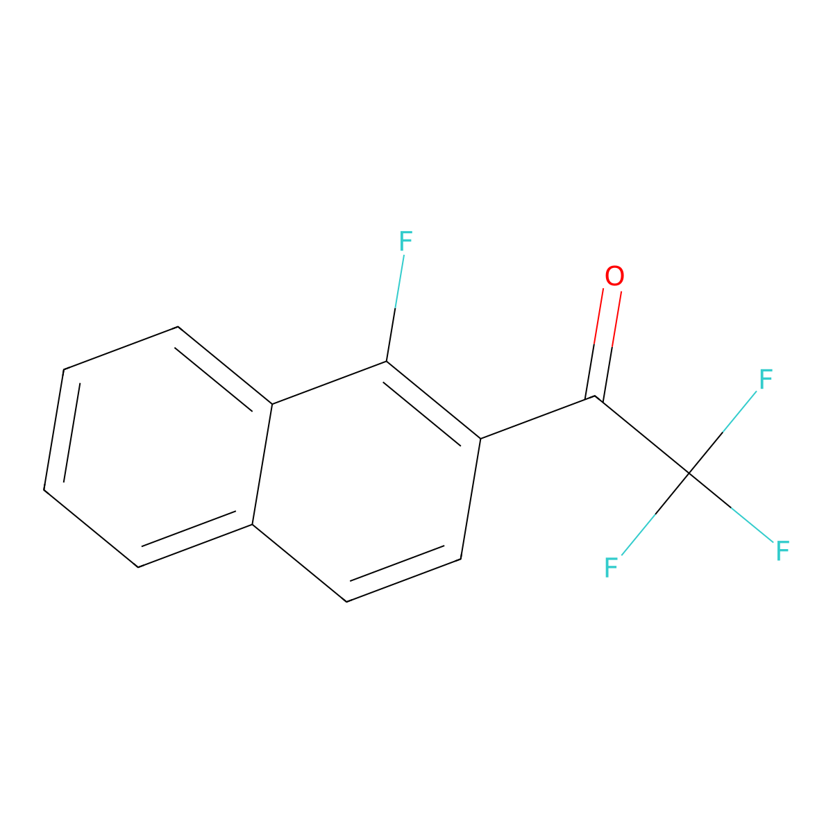 2,2,2-Trifluoro-1-(1-fluoronaphthalen-2-yl)ethanone molecular structure, CAS 2004350-06-3
