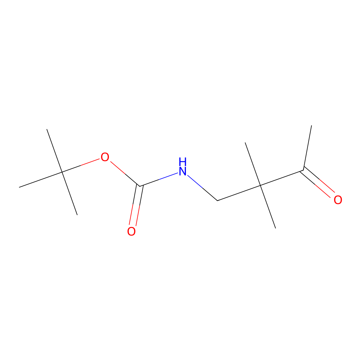 tert-Butyl 2,2-dimethyl-3-oxobutylcarbamate molecular structure, CAS 2004431-37-0